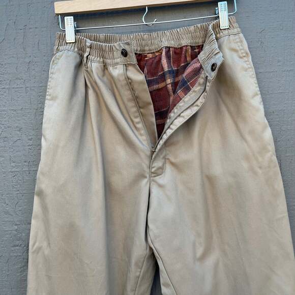 Vintage Haband Ice House Flannel Lined Slacks - Picture 5 of 6